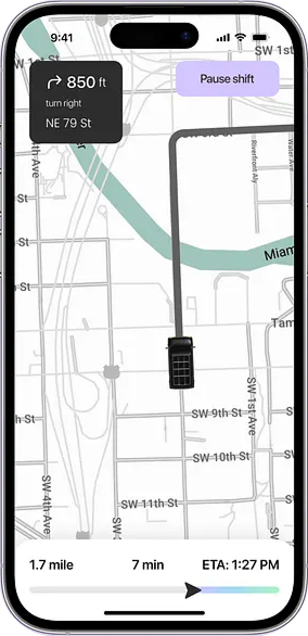 Driver logistics app development in Dubai