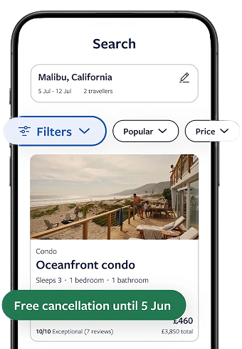 Travel app user panel interface design