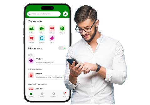Online services menu