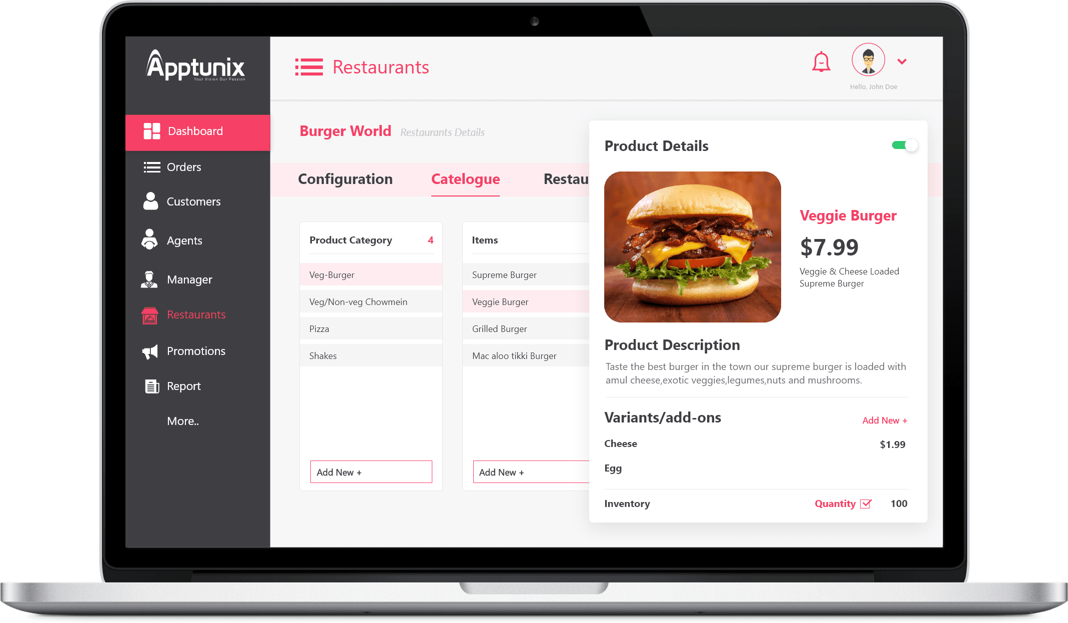 Update Menu/Catalog