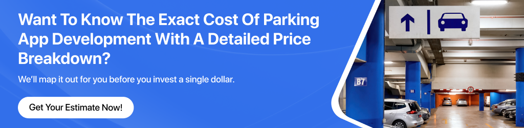 cost for Parking Mobile App Development