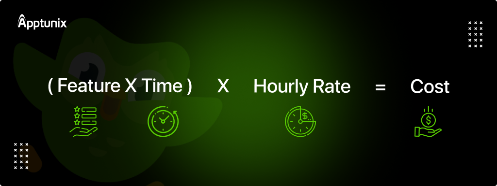 cost estimation for language learning app