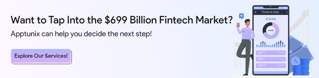 Contact Apptunix the best fintech mobile app development company 