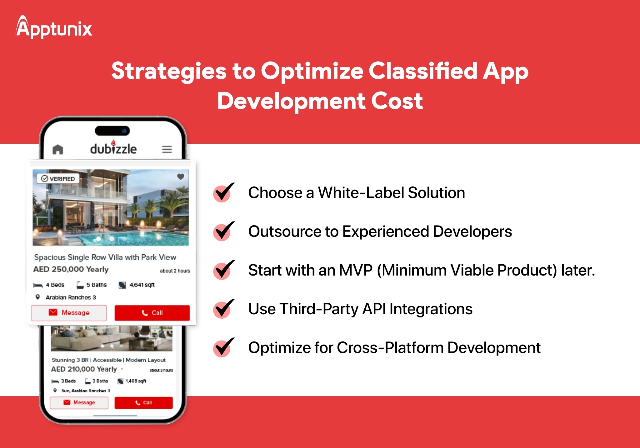How can I reduce classified app development costs while maintaining quality?