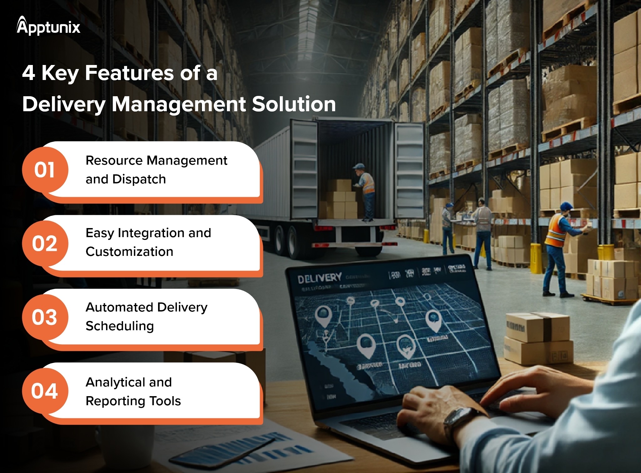 advanced features of delivery management solution