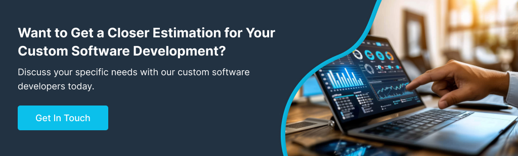 custom software development cost