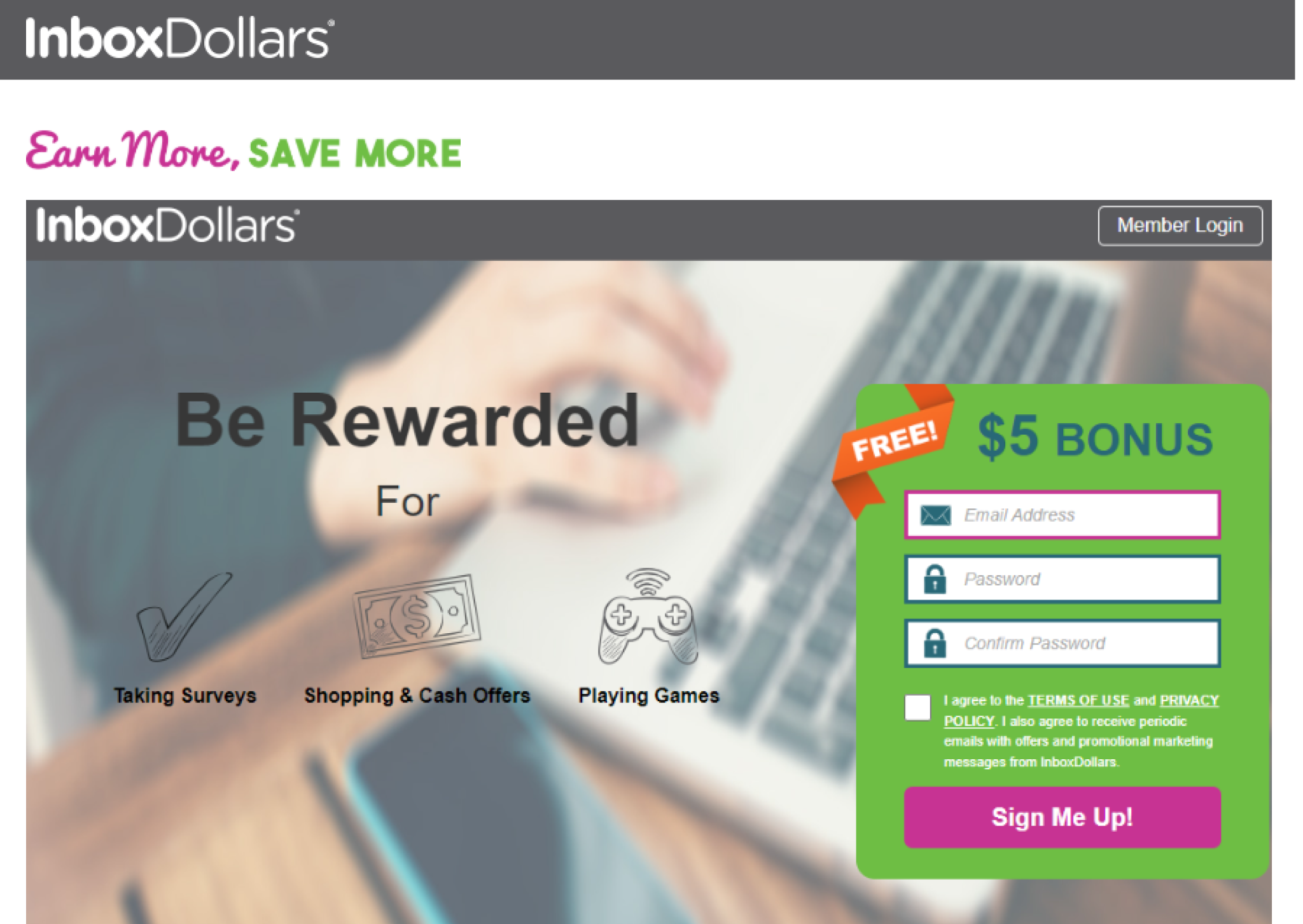 InboxDollars, top money making apps in UAE