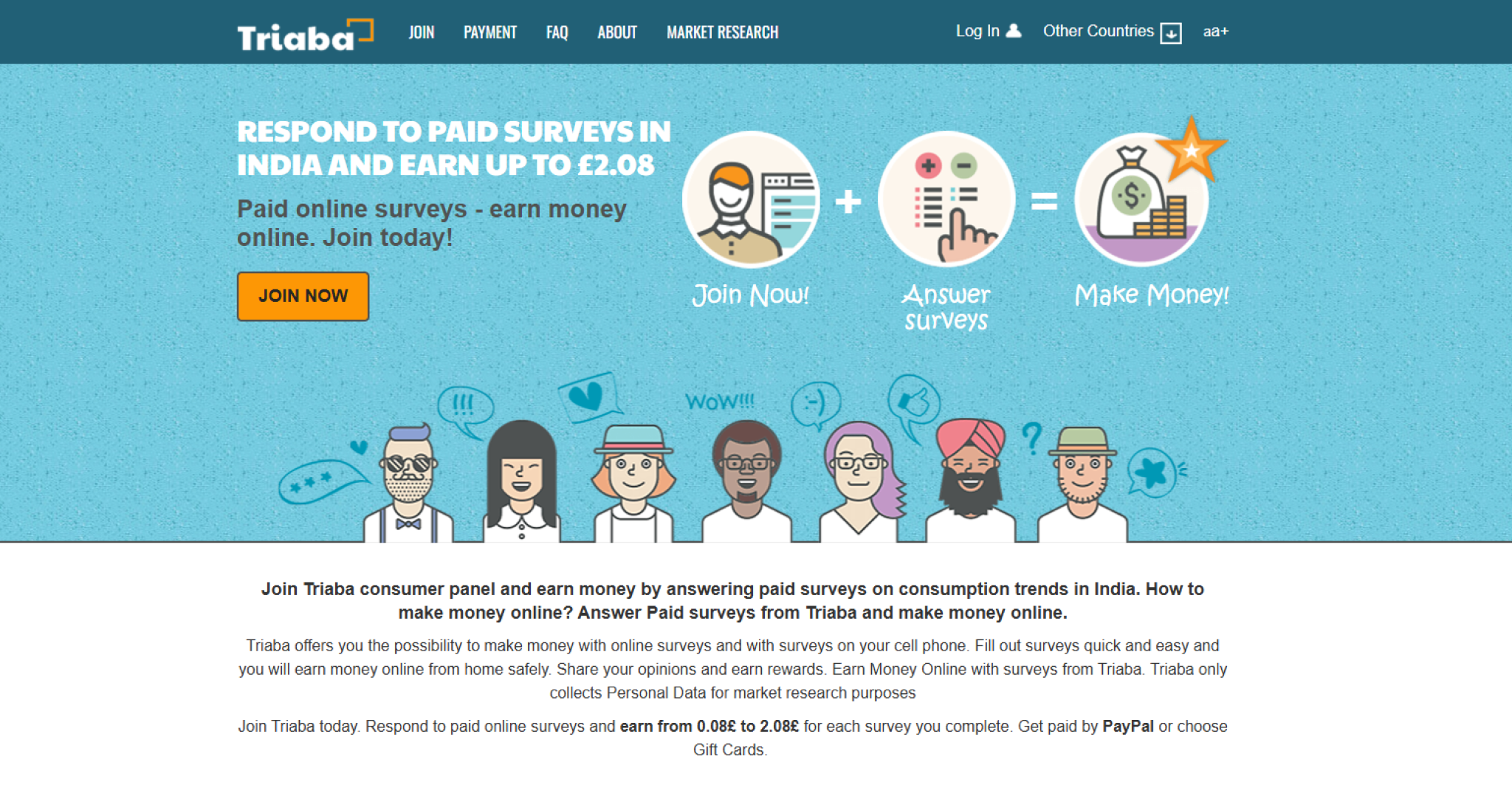 Triaba, a survey platforms making money in UAE