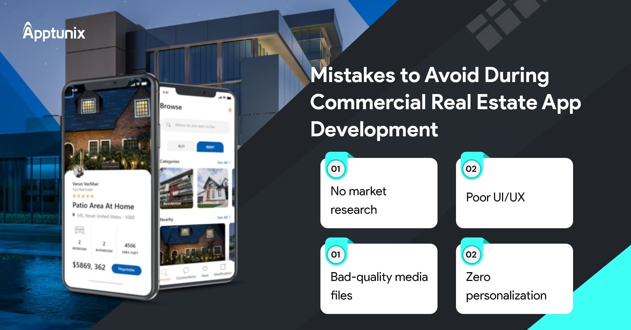 Avoid these mistakes while developing commercial real estate app 
