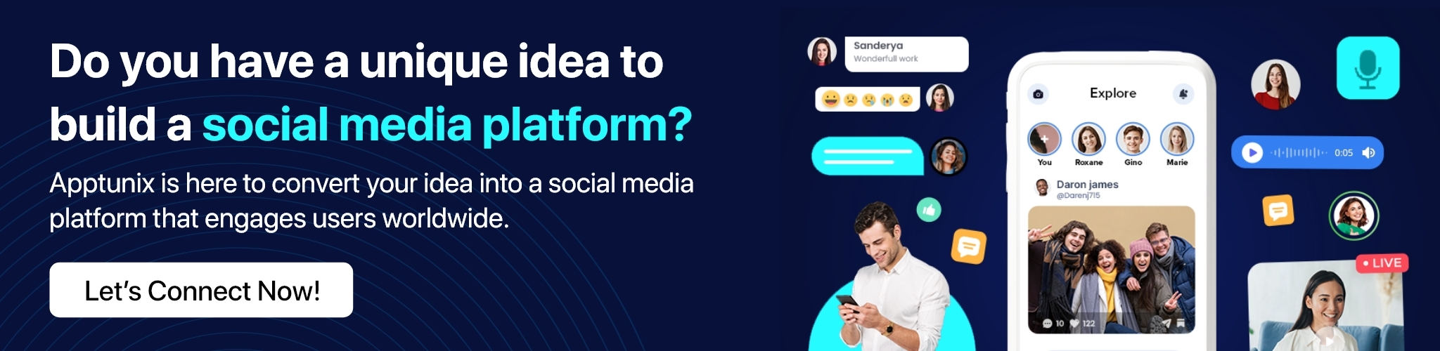 social network application development