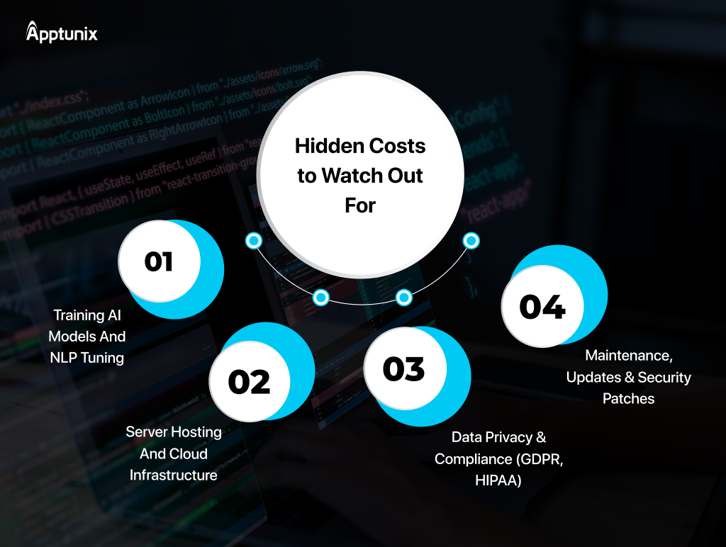 Chatbot development services hidden cost 