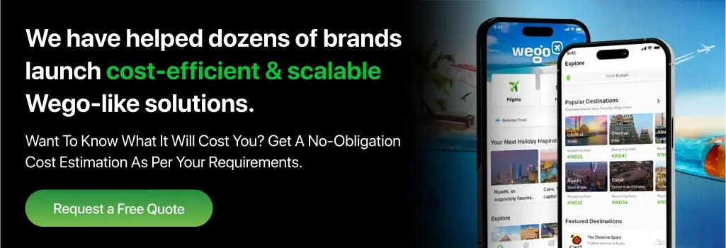 travel app development cost