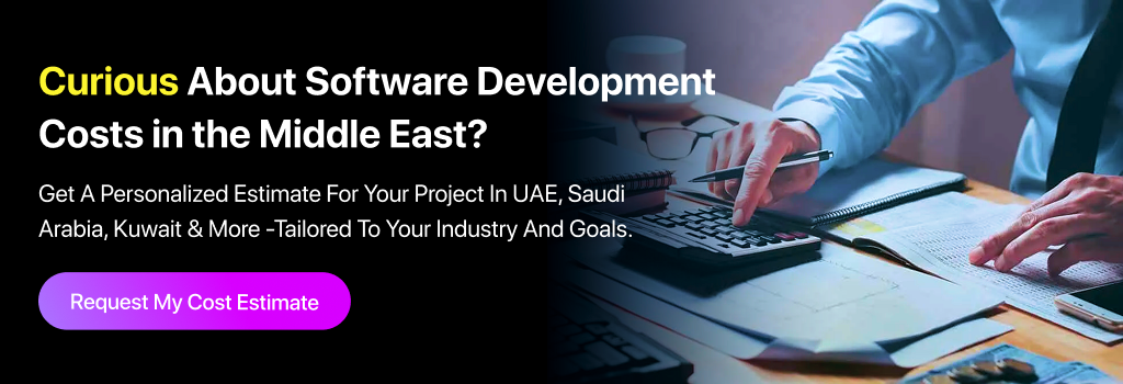 cost to develop software in Middle east