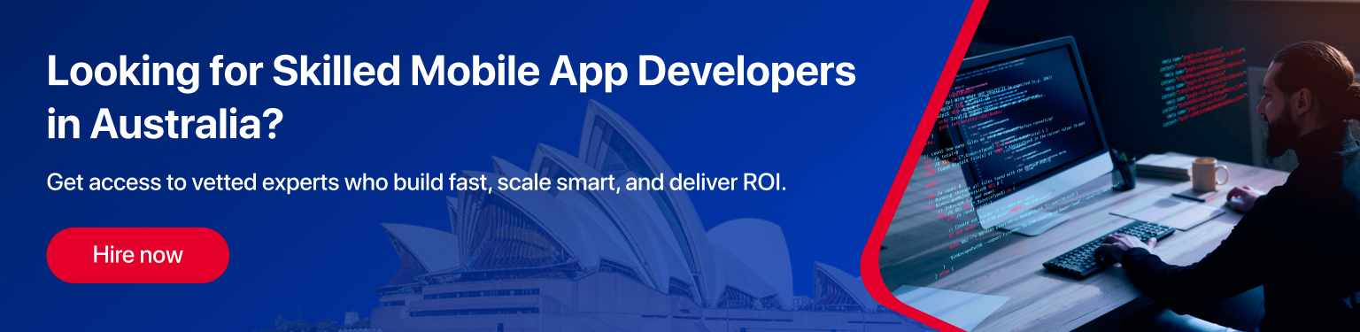 CTA to hire moile app developers