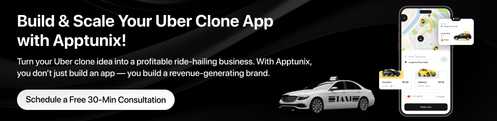 cost to develop uber clone app