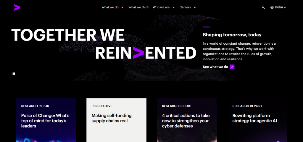 Accenture: leading from top grocer app development companies
