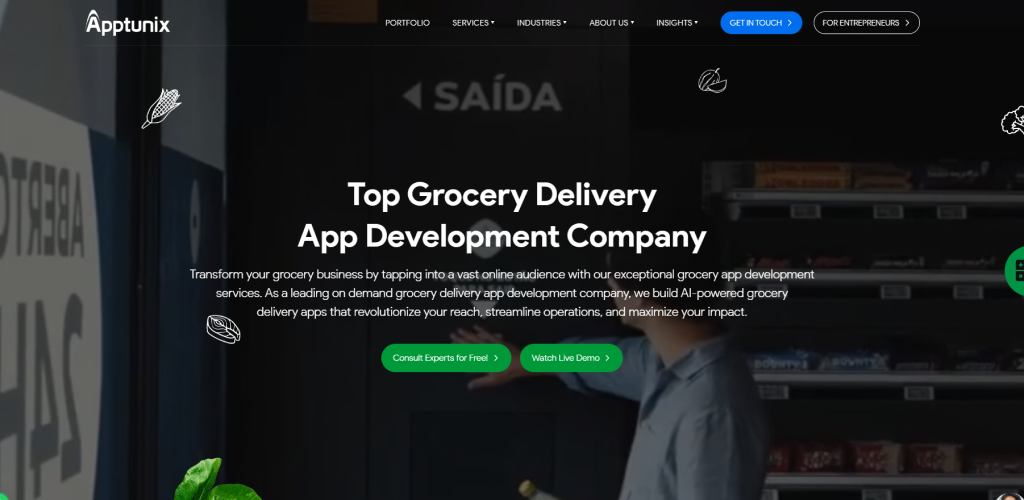 Apptunix: No. 1 best grocery delivery app development company
