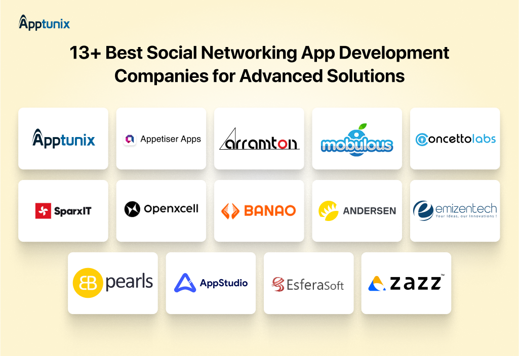 top 13 social networking app development companies 2026