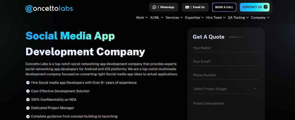 best social media app development agencies worldwide