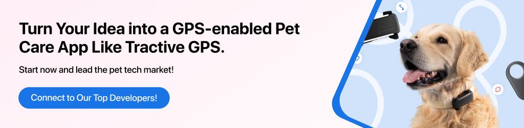 Pet care app like Tractive GPS