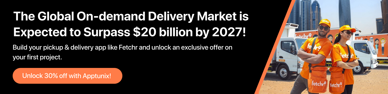 On demand delivery app development 