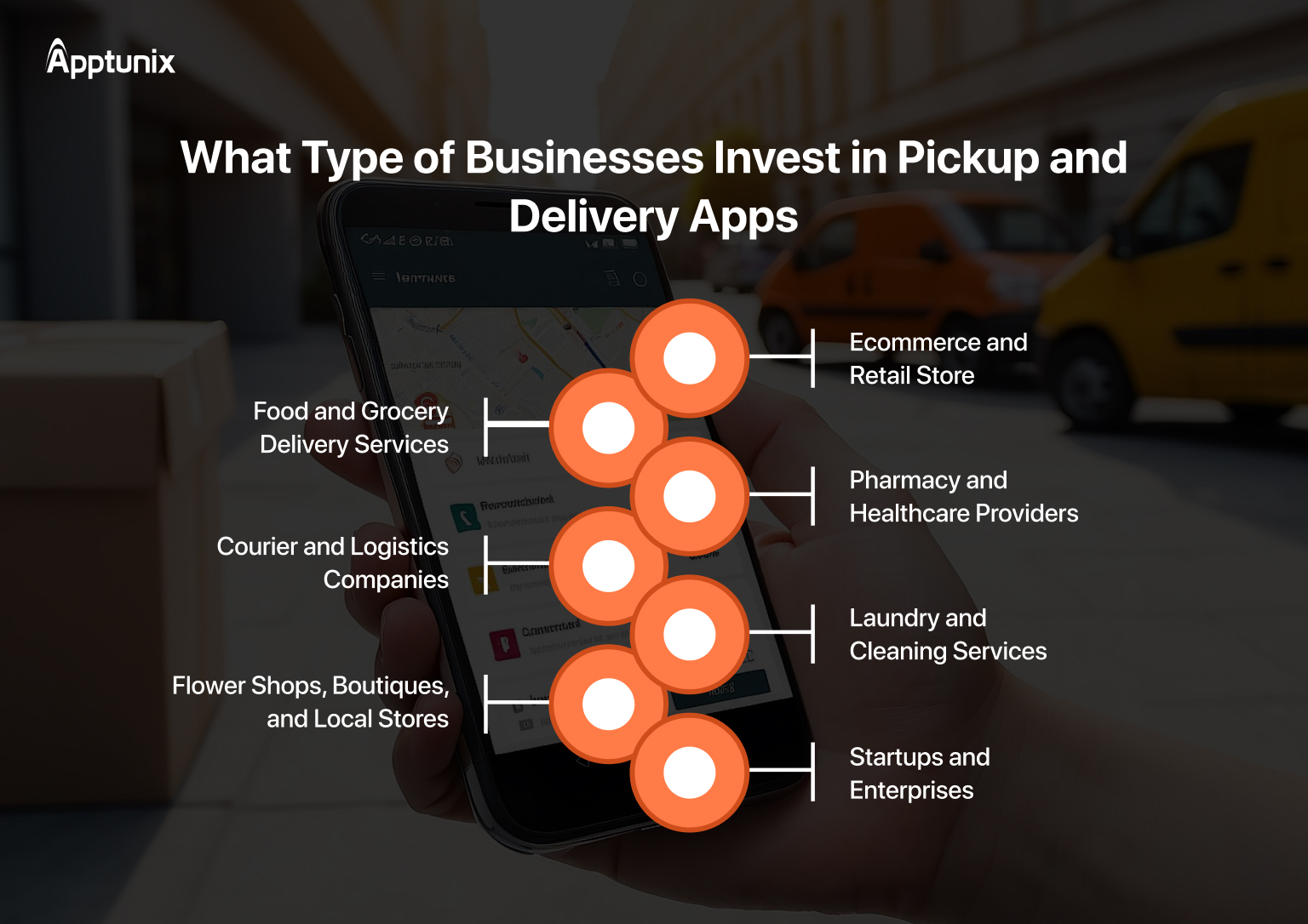 Businesses use pickup and delivery apps 