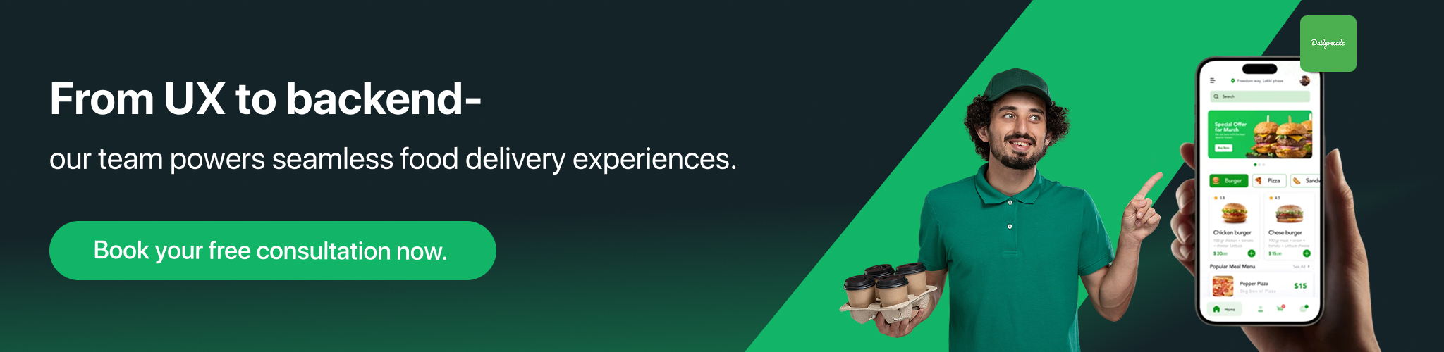 build a food delivery app like DailyMealz