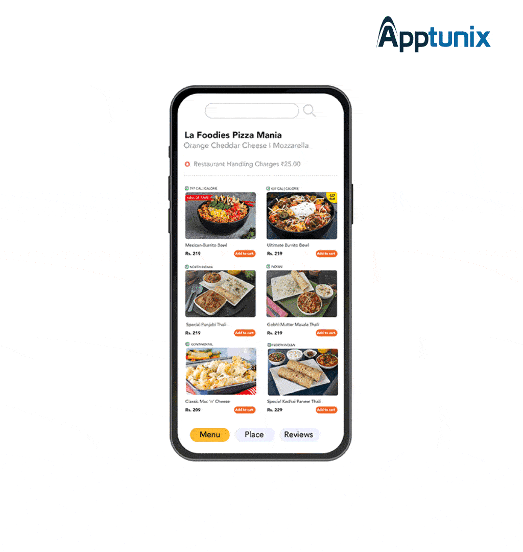 features of Grubhub like app
