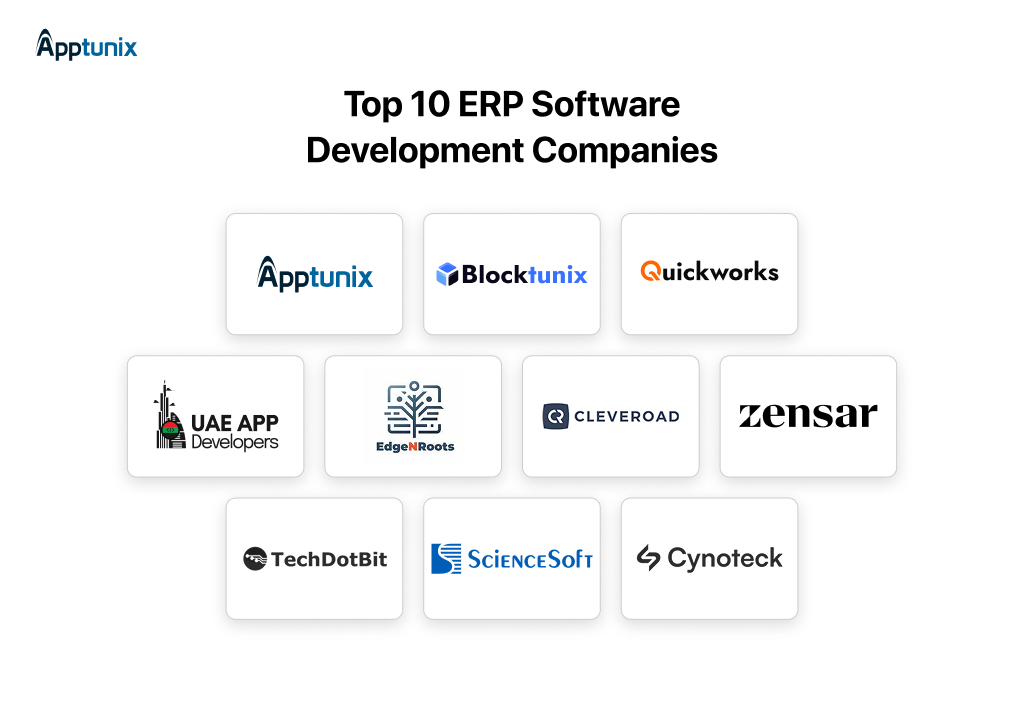 Top ERP development companies 