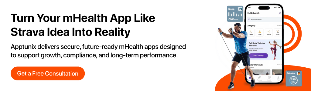 choose apptunix to create an app like Strava