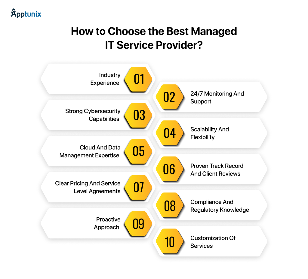 How to choose the best managed IT service provider for manufacturing companies checklist