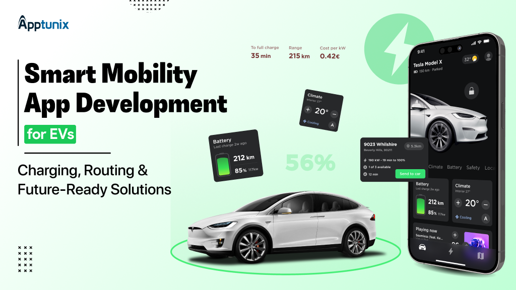 Smart Mobility App Development for EVs: Future-Ready Charging & Routing Solutions