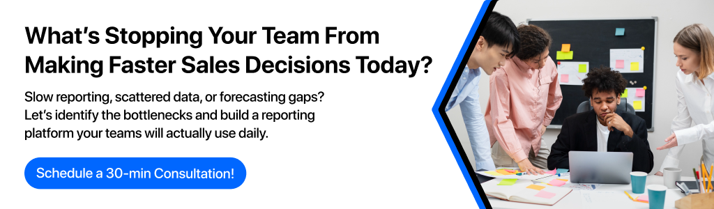 get in touch with us for sales reporting software development