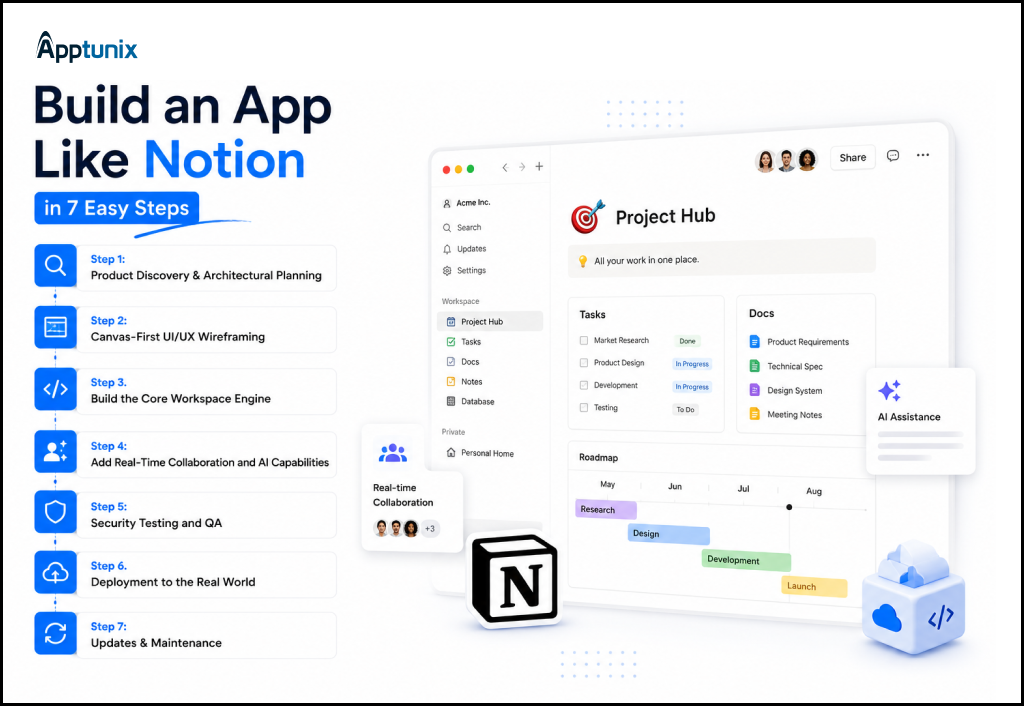 Notion app development process