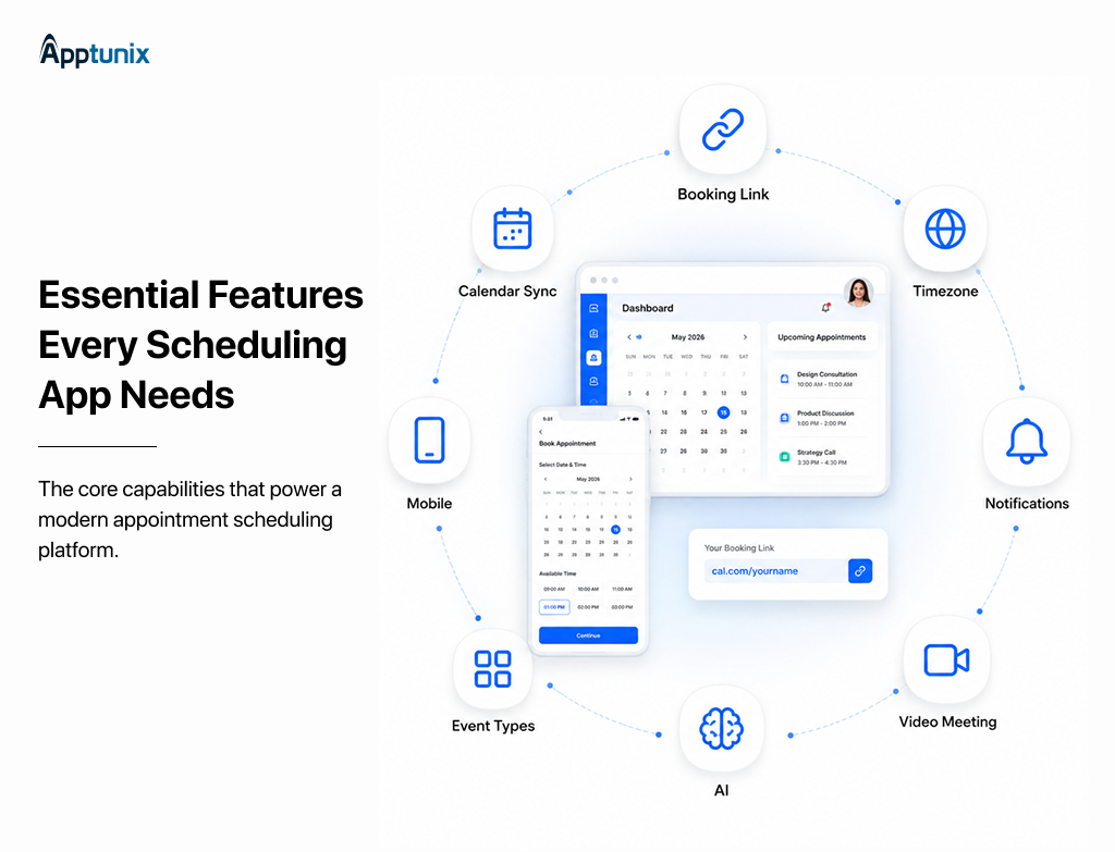 Calendly-like app features