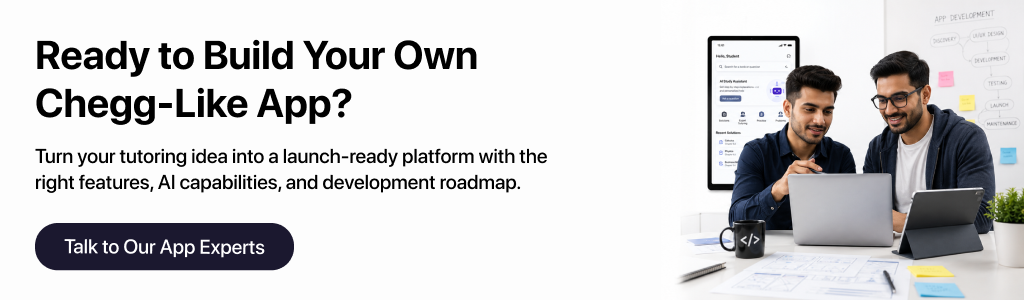 Custom Chegg-like app development