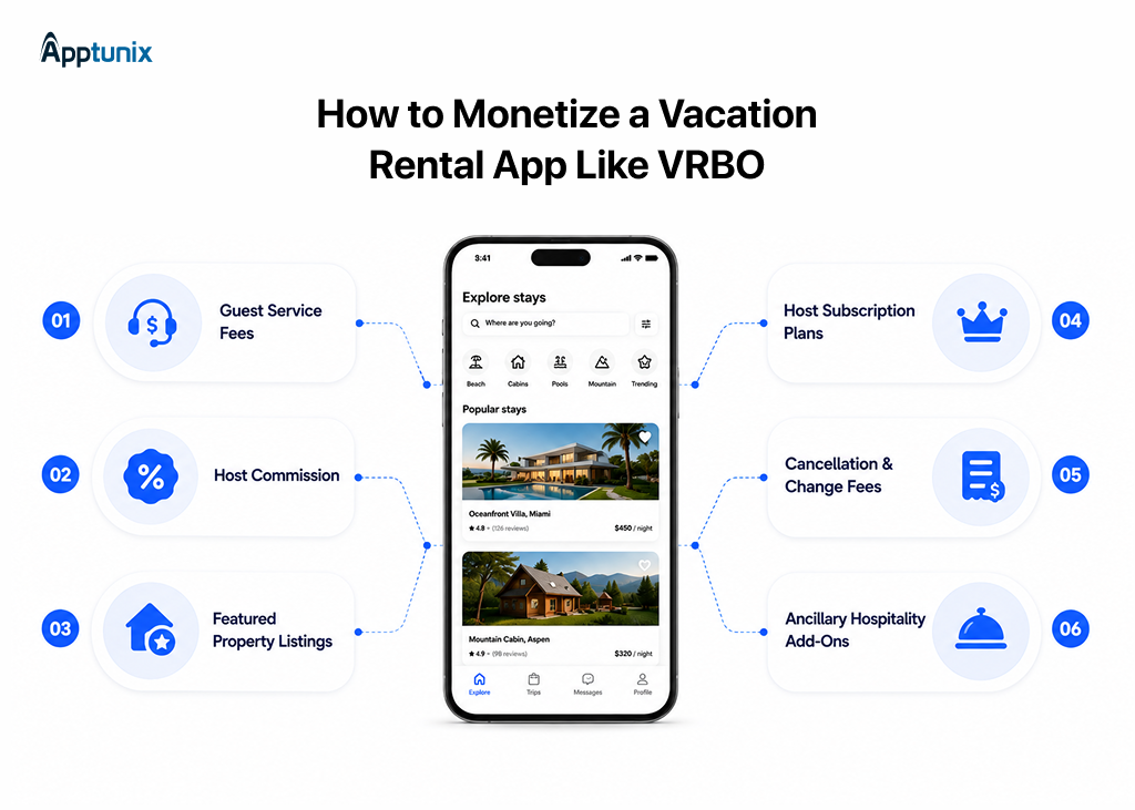 Monetization strategies of an app like Vrbo