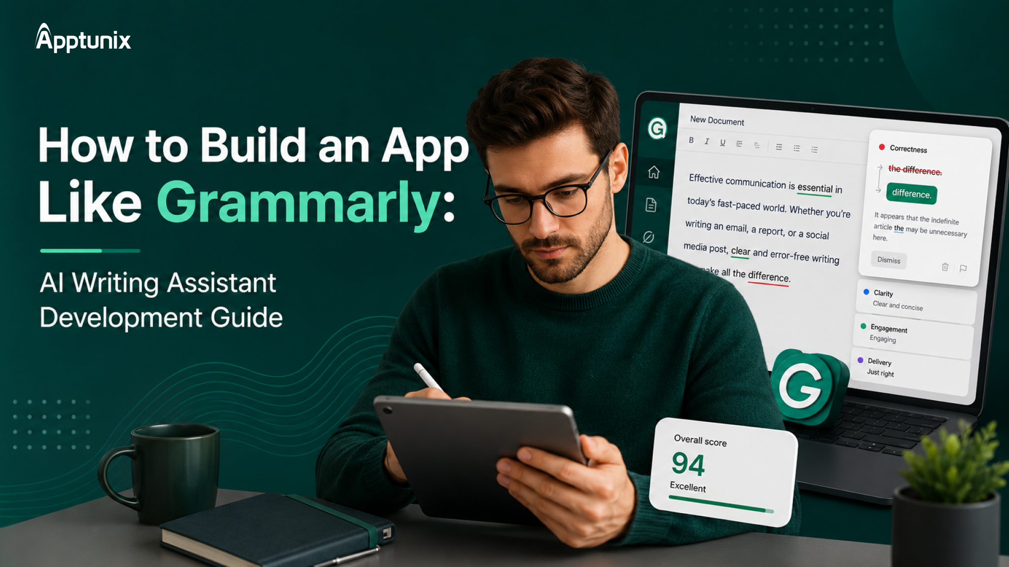 How to Build an App Like Grammarly: AI Writing Assistant Development Guide