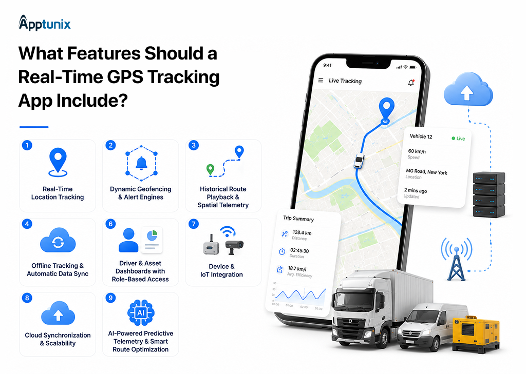 Features of a Real-Time GPS Tracking App