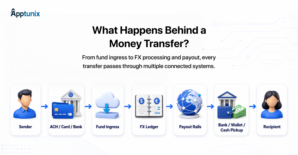 How money moves in remittance apps
